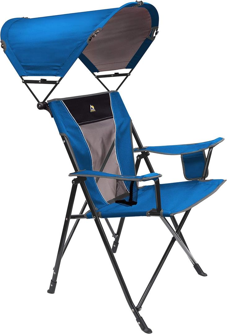 GCI Outdoor SunShade Comfort Pro Camping Chair (Saybrook Royal Blue)