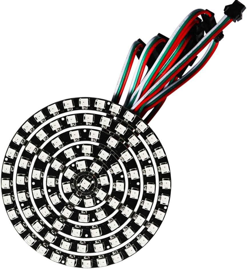93 LEDs 6 Rings WS2812B 5050 RGB LED Ring Lamp Light Individually Addressable Full Dream Color DC5V with Mini Controller