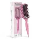 Curly Hair Brush,Curl Defining Brush for Effortlessly Defined Curls & Waves,Vented Hair Brush for Wet & Dry Hair,Women and Men,Reduces Frizz (Pink)