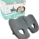Premium Foldable Piriformis Cushion - Piriformis Pain and Sciatic Pain Relief Cushion - for Home & Office Use, Perfect for Travel or Driving (Grey)