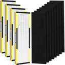 FLT4825 True HEPA Filter B Replacement with Activated Carbon Pre-Filters Compatible with Guardian Air Purifier AC4825 AC4300 AC4800 AC4900 AC4850