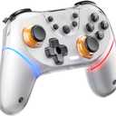 Honghao Game Controller Compatible for Switch/Switch 2/ Tesla 2025 New Model (White)