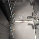 Amazon Basics Dual Compartment Recycling Can with Soft-Close Lid and Removable Liner Buckets, 60 Liters, Rectangular, Grey, Silver