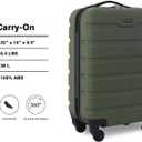 Wrangler 22" Hardside Spinner Carry-On Luggage, Olive