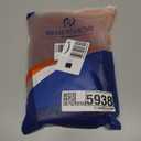 RENERSHOW Short Red Pixie Cut Wavy Wigs for White Women with Bangs Burgundy Highlight Synthetic Wig 6 Inch