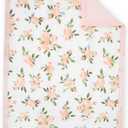 Little Unicorn Muslin Comforter Blanket | Soft & Breathable Muslin Fabric | 36"x50" | 100% Cotton | Crib & Toddler Bed Blanket (Watercolor Roses Grande)