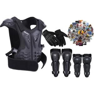 Kids Dirt Bike GearKids Motorcycle GearYouth Chest Protector with Elbow Knee Shin Pad and Gloves, Motocross Protective Gear, Dirtbike Full Body Protection Suit (Small)