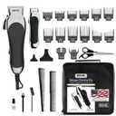 Wahl Clipper USA Deluxe Corded Chrome Pro, Complete Hair and Trimming Kit, Includes Corded Clipper, Cordless Battery Trimmer, and Styling Shears, for a Cut Every Time - Model 3029682, 25 Piece Set