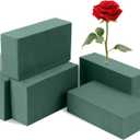 6 Pcs Floral Foam Blocks, 5.5"L x 3.1"W x 1.7"H Plant Foam, Green Dry & Wet Flower Foam for Fresh or Artificial Flower Arrangements, Florist Foam for Wedding, Birthdays, Home Decorations