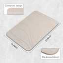 Stone Bath Mat, 2 Pack Diatomaceous Earth Shower Mat, Non-Slip Super Absorbent Quick Drying Bathroom Floor Mat, 24x15, Greyish White