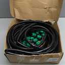 52 FT 1/2PVC Garden Irrigation Tubing HoseOD:16mm,ID:12mm),1/2 inch Drip Irrigation Tubing Main Line Hose Tube with Drip Irrigation Fitting Connector for Garden Watering Drip Irrigation System