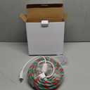 Joiedomi 40FT LED Candy Cane Rope Lights, Waterproof Outdoor 360 LED Christmas Decor Lights for Garden Yard Party Xmas Christmas Holiday Decorations (Red & Green & Cool White)