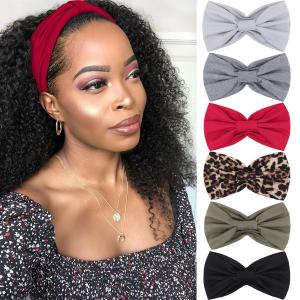 Kachanaa 6 Packs New Wide Headbands for Women's Hair,Non Slip Soft Elastic Bandeau Hair Bands Makeup Yoga Workout Running Sweat Hair Wraps Fashion Hair Accessories