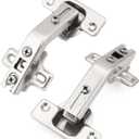 Probrico 1 Pair-2 Pack 135 Degree Lazy Susan Hinge, Full Overlay Concealed for Corner Kitchen Cabinet Hinges,135 Hinges with Srews