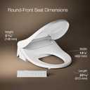 Kohler PureWash E880 Round-Front Bidet Toilet Seat With Remote, Warm Water, Quiet-Close Lid Prevents Slamming, Easy Installation with Quick-Release, Self-Cleaning Wand, Adjustable Water Pressure