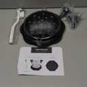 10" Pro Chicken Shredder Tool Twist Large for Kitchen, BPA-Free Food-Safe Meat Grinder, Visible Chicken Breast Meat Shredder with Strong Anti-Slip Bottom & Ergonomic Handle, Black