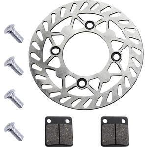 PRO BAT 190mm/7.48'' Front Brake Disc Disk Rotor with Brake Pad for 110cc 125cc 150cc PIT PRO Trail Quad Dirt Bike ATV Buggy