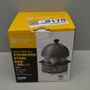 Annie & Mia Design Electric Egg Cooker, All Stainless Steel 7 Egg Capacity egg boiler, 360W, Hard, Medium, Soft Boiled Egg Poacher, egg steamer, Multi-function, Auto Shut-Off Function, BPA-free