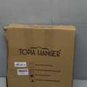 TOPIA HANGER Metal Hangers 20 Pack, Non Slip Clothes Hangers Space Saving, Heavy Duty Rubber Coated Wire Hanger for Coat, Shirt, Dress, Pants-Grey, CT12G (Adult)