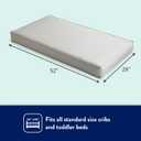 Kolcraft Premium Foam Waterproof Crib Mattress, Greenguard Gold Hypoallergenic, Standard Full Size Baby and Toddler Mattress, Made in USA, 52X28"