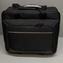 Amazon Basics Rolling Laptop Case, 15.6 in, Black