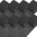 M METERXITY 8-Rolls Crepe Paper Streamer, 656ft Crepe Streamers Party Decorations for DIY/Halloween/Christmas/Party Supplies [Black-1.8 Inch x 82 Ft/Roll]