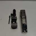 Vacuum Beard Trimmer for Men, New Version Adjustable Precision Trimming Length with 2 Comb, Electric Cordless Vacuum Trimmer for Beard, Waterproof and Rinses Easy, Blades for Skin fit (Black Rose Silver)