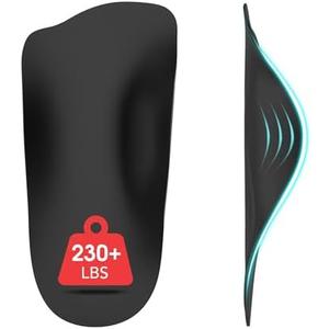 Plantar Fasciitis Relief High Arch Support Inserts Women Men 3/4 Length,Thin Shoe Inserts Orthotics Insoles for Medium & High Arches,Foot Pain Relief Heavy Duty Support