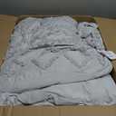 Bedsure Tufted Boho Comforter Set Queen Size - Light Grey Boho Bed Set, GentleSoft 3 Pieces Farmhouse-Style Embroidery Bedding, Gifts for Woman, Soft Jacquard Queen Comforter for All Seasons