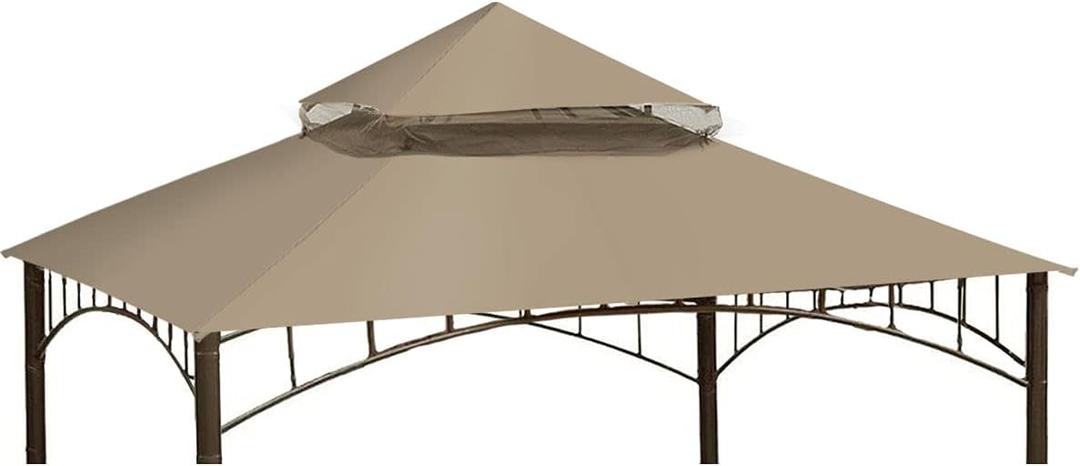 ONTHEWAY Replacement Canopy roof for Target Madaga Gazebo Model L-GZ136PST (Beige1)