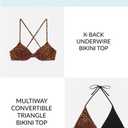 Sports Illustrated Women's Standard String Tie Side Bikini Bottom (Medium, Meow Factor)