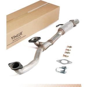 409 Stainless Steel Front Flex Pipe Y-Pipe Compatible with 2011-2014 Ford Edge 3.5L  Includes Gaskets & Clamps, Direct Fit Replacement Part 1:1 OEM Match OE# BT4Z-5G274-B (VK-F55693)