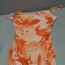 PRETTYGARDEN Summer Wedding Guest Dresses for Women 2026 Spaghetti Strap Mesh Bodycon Beach Vacation Floral Maxi Long Dresses (Medium, Floral Light Orange)