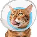 Cat Cone Collar Soft: Comfortable Waterproof Mesh Recovery Cone After Surgery to Stop Licking and Scratch, Alternative to Plastic Elizabeth Head/Neck Cone (Blue)