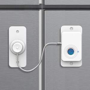 Fingerprint Fridge Lock,Child Proof Refrigerator Lock for Kids with Sticky Adhesive Pads,Cabinet Locks Baby Proofing for Fridge Cabinet Drawer Door Window Toilet