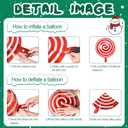 3 x Santa Claus Foil Party Balloons, Merry Christmas Balloons, Elk Christmas Ballons for New Year Eve Holiday Festival Birthday Party Decorations (Elk & Santa Claus)