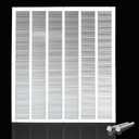 Engera Return Air Grille - Sidewall and Ceiling - HVAC Vent Duct Cover Diffuser - White 20" x 20" [Outer Dims: 21.75w X 21.75"h]