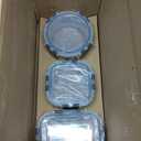 M MCIRCO 24-Piece Glass Food Storage Containers with Upgraded Snap Locking Lids,Glass Meal Prep Containers Set - Airtight Lunch Containers, Microwave, Oven, Freezer and Dishwasher (Gray)