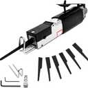Air Reciprocating Saw Body Saws Tool with 6 Blades, Lightweight 1/4 Inlet Thread Air Saw for Metal Sheet Cutting, Ideal for Workshop, Auto Repair