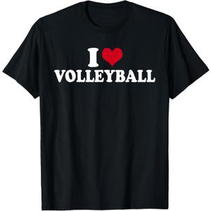 I Love Volleyball T-Shirt 1X