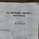 KimFilter Transparent 1000 GPH Above Ground Pool Filter Pump Easy Cartridge Status Viewing | Powerful Pool Cartridge Filter Pump System | Enhanced Circulation & Filtration for Crystal-Clear Water