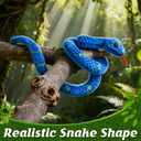 MGZTTHW Giant Stuffed Snake, Lifelike Plush Animal, 110 in Large Toy Snake for Kids, Perfect for Birthday Presents & Parties