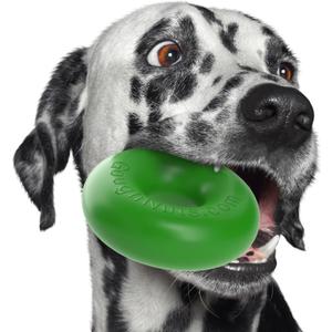 Goughnuts  Dog Toys for Aggressive Chewers | Virtually Indestructible Dog Toys for Medium Breeds Such as Pit Bulls and German Shepherds | Heavy Duty Dog Toy | Green (Medium, 30-70 Lbs (Original Size))