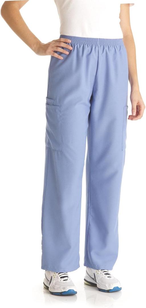 Medline PerforMAX Unisex Elastic-Waist Scrub Pants, Ciel Blue, Size X-Large, Regular Inseam (Medium)