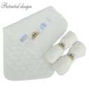 BlueSnail Quilted Thicker Waterproof Changing Pad Liners,3 Count(Snow White 13 x 27)
