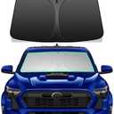 Windshield Sun Shade for Toyota Tacoma 2016-2025 Foldable Car Front Window Sunshade Accessories 240 T Sun Visor Protector Reflective Cover Block UV Rays & Sun Heat