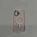 ORNARTO Air Case for iPhone 17 Clear | Military-Grade Drop Protection | Camera Control Button | Compatible with MagSafe | Built-in Air Phone Cover - Pink