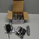 Tuanse 8 Pack Battery Operated Outdoor Christmas Tree String Lights, 16.4 ft Mini Light Outdoor Christmas Lights with 50 Led of Dark Green Cable Lighting for Bedroom Garden Yard (White Light)