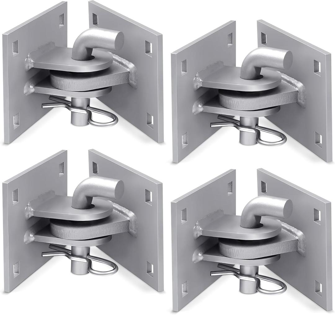 Dock Side Floating Dock Hinge Kit Heavy-Duty T Style Hardware Brackets 4x4 Inch, 4 Pack