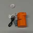 FLEXTAILGEAR Tiny Pump Portable Air Pump, Ultra-Mini with 1300mAh Battery USB Rechargeable to Inflate Deflate for Pool Floats Air Bed / Mattress Swimming Ring Vacuum Storage Bags (Orange)